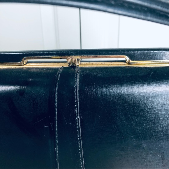 Vintage EHB Kelly Style Snap Closure Genuine Leather Bag - Picture 4 of 13